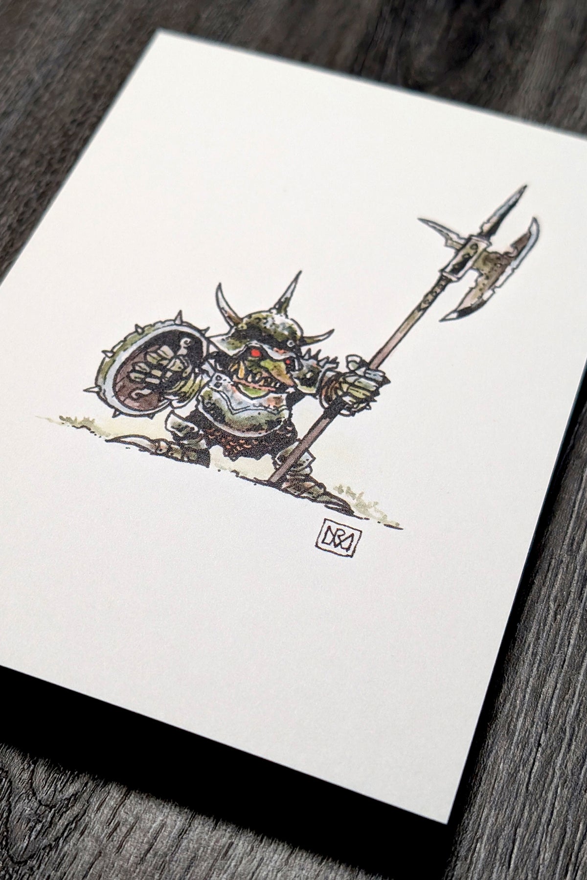 Moss Goblin - A6/4x6" Colour print