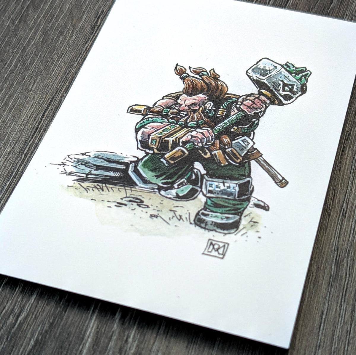 Jade Dwarf - A6 Colour print