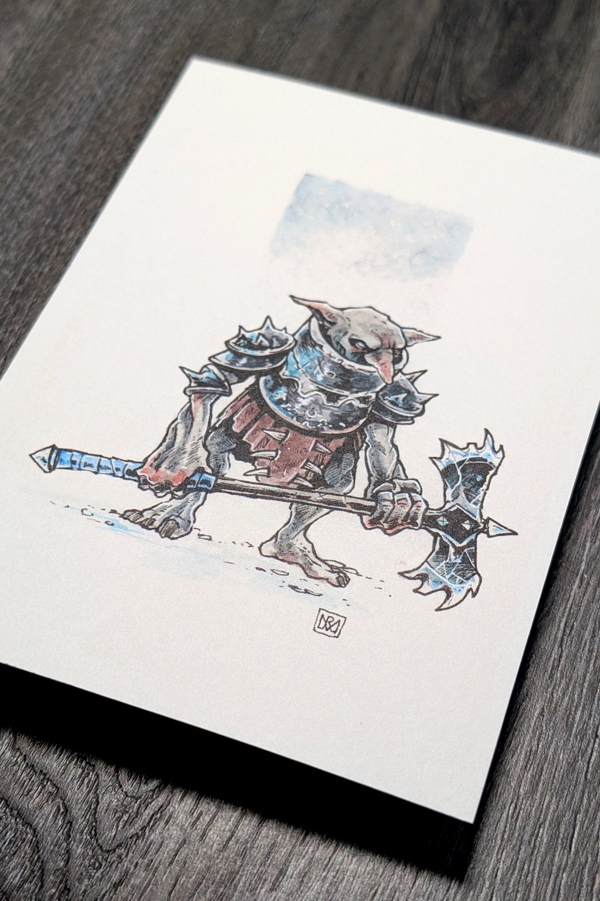 Frost Goblin - A6/4x6" Colour print