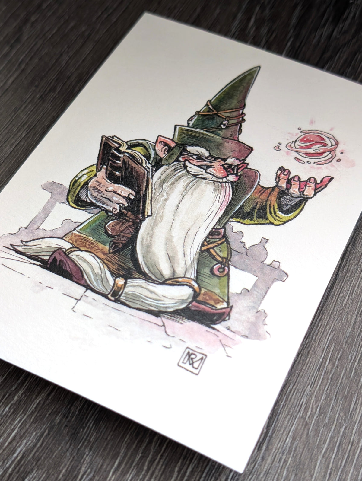 Gnome Conjuror - A6/4x6" Colour print