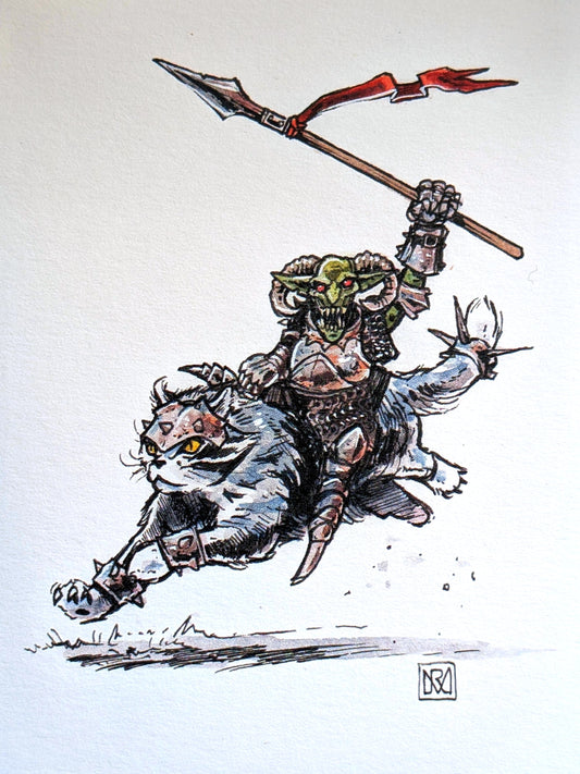 Goblin 'Catalier' - A6/4x6" Colour print