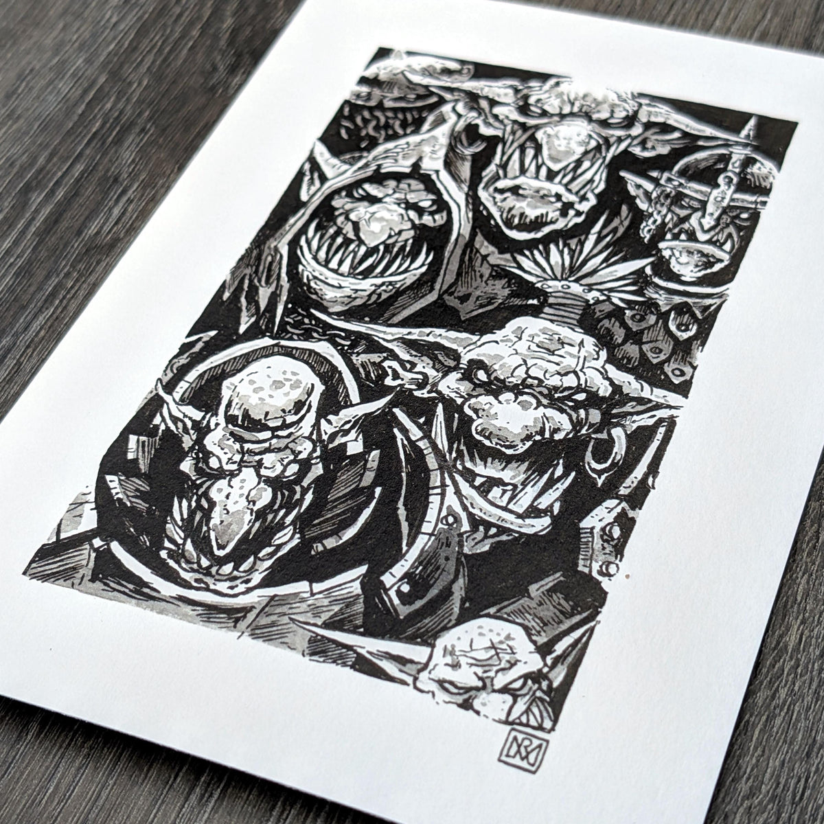 A glut of goblins - A5/6x8" print