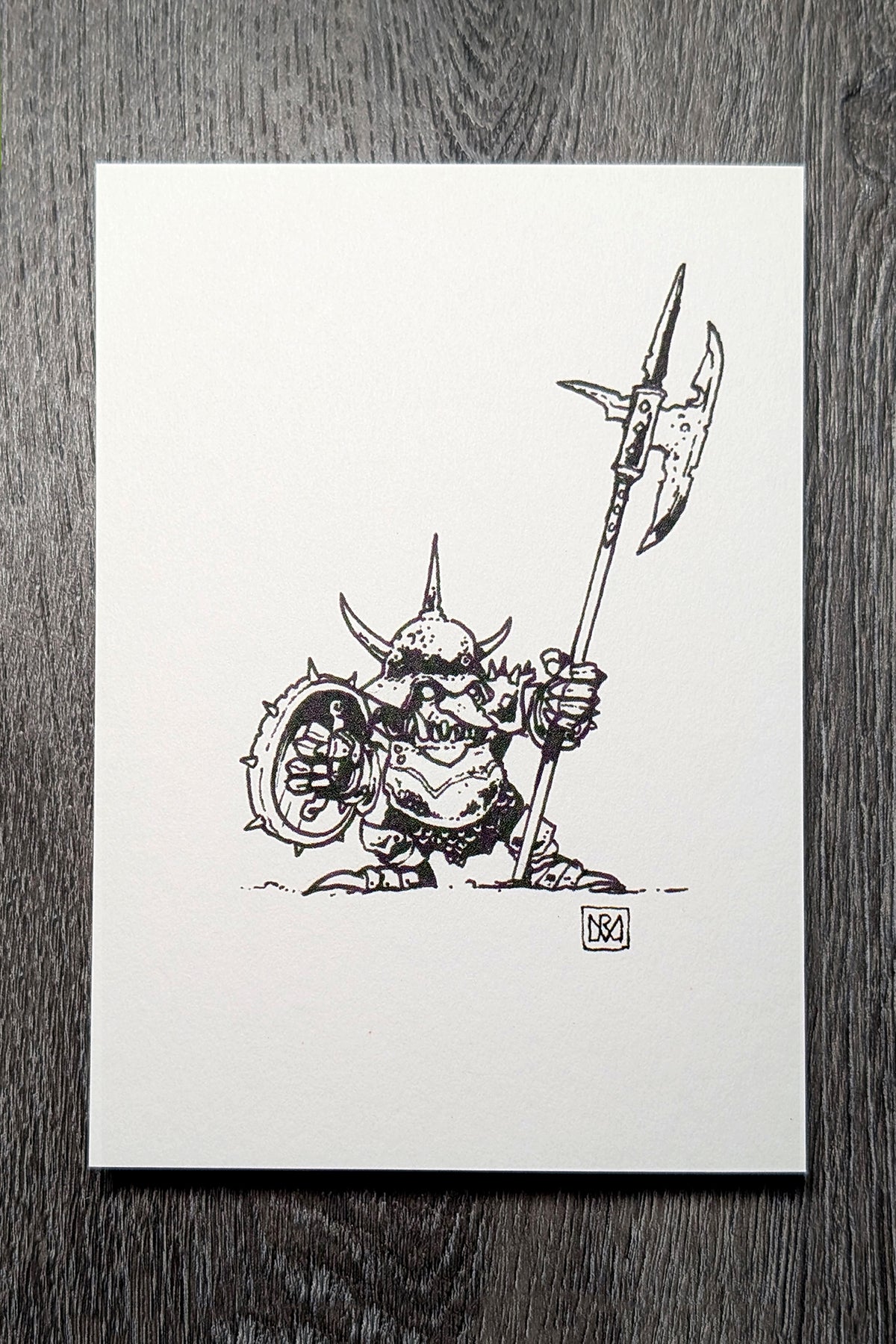 L'il Goblin - A6/4x6" Black and White print