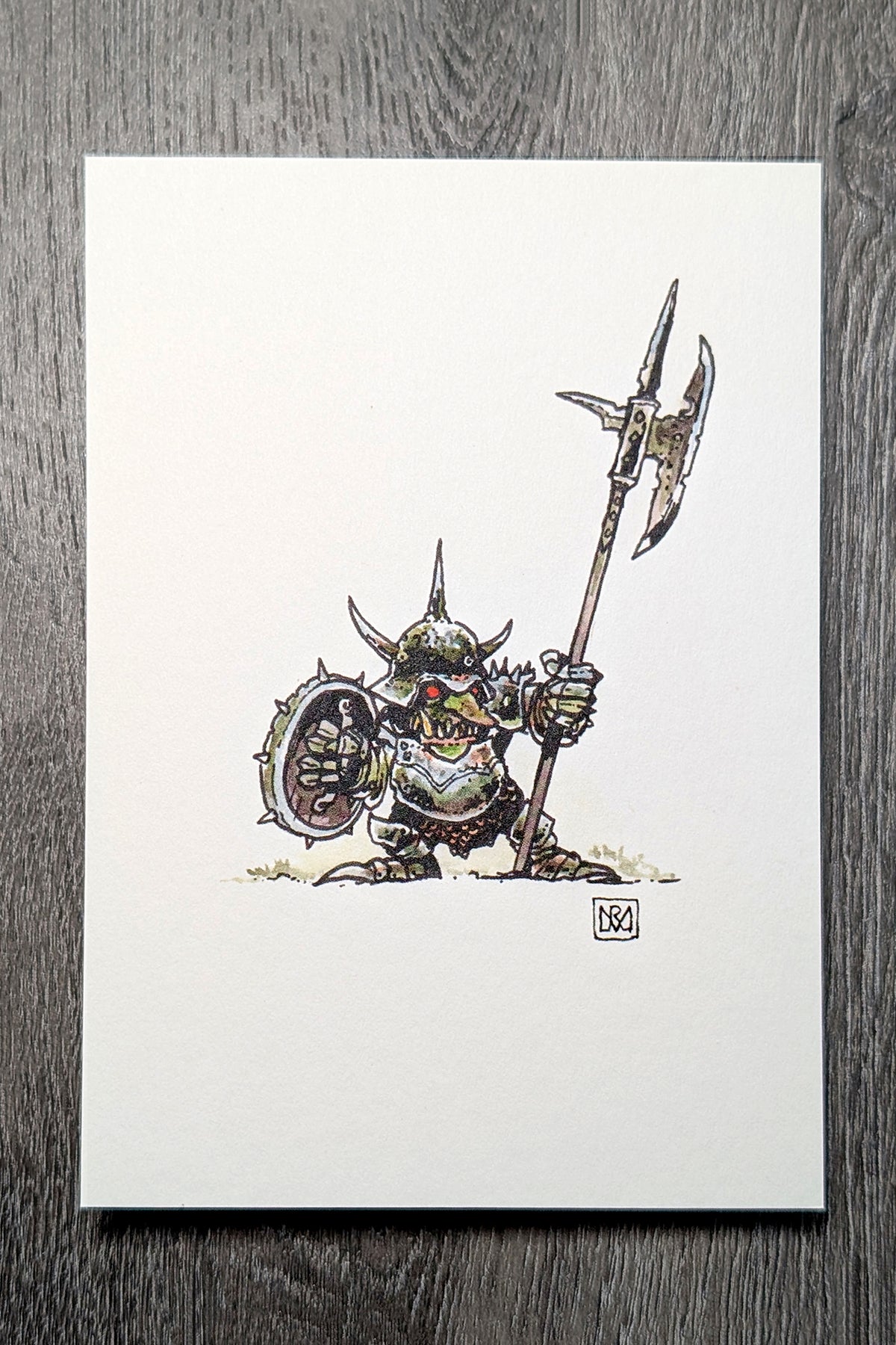 Moss Goblin - A6/4x6" Colour print