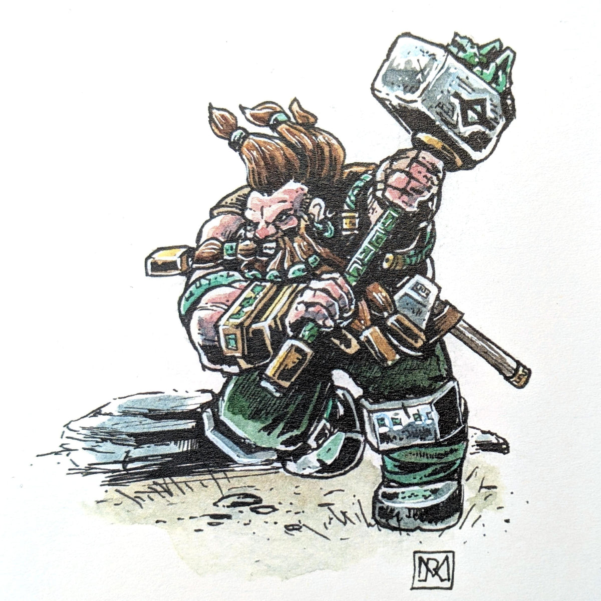 Jade Dwarf - A6 Colour print
