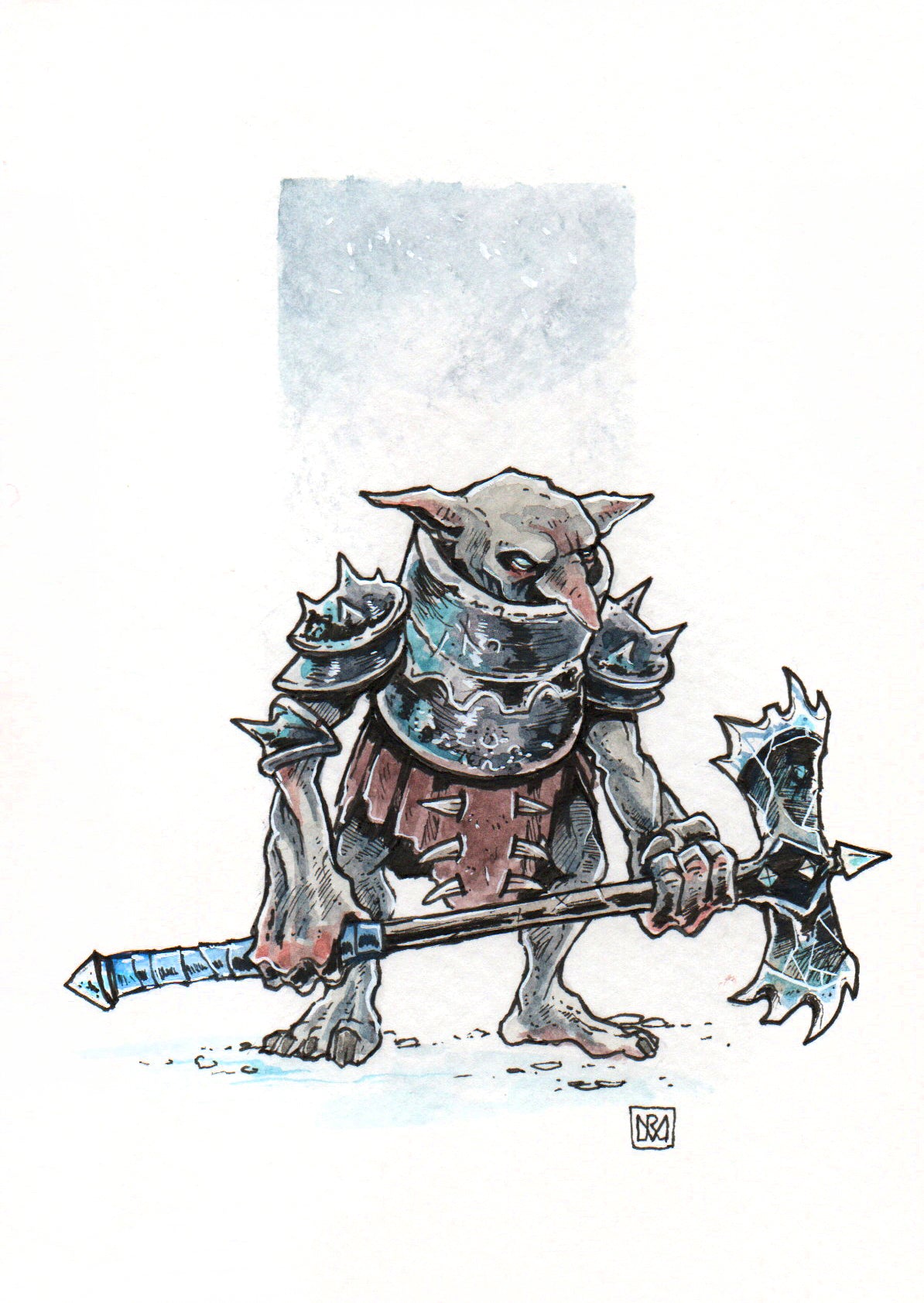 Frost Goblin - A6/4x6" Colour print