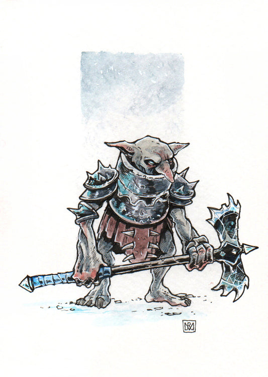 Frost Goblin - A6/4x6" Colour print
