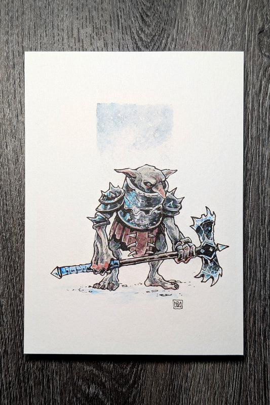 Frost Goblin - A6/4x6" Colour print