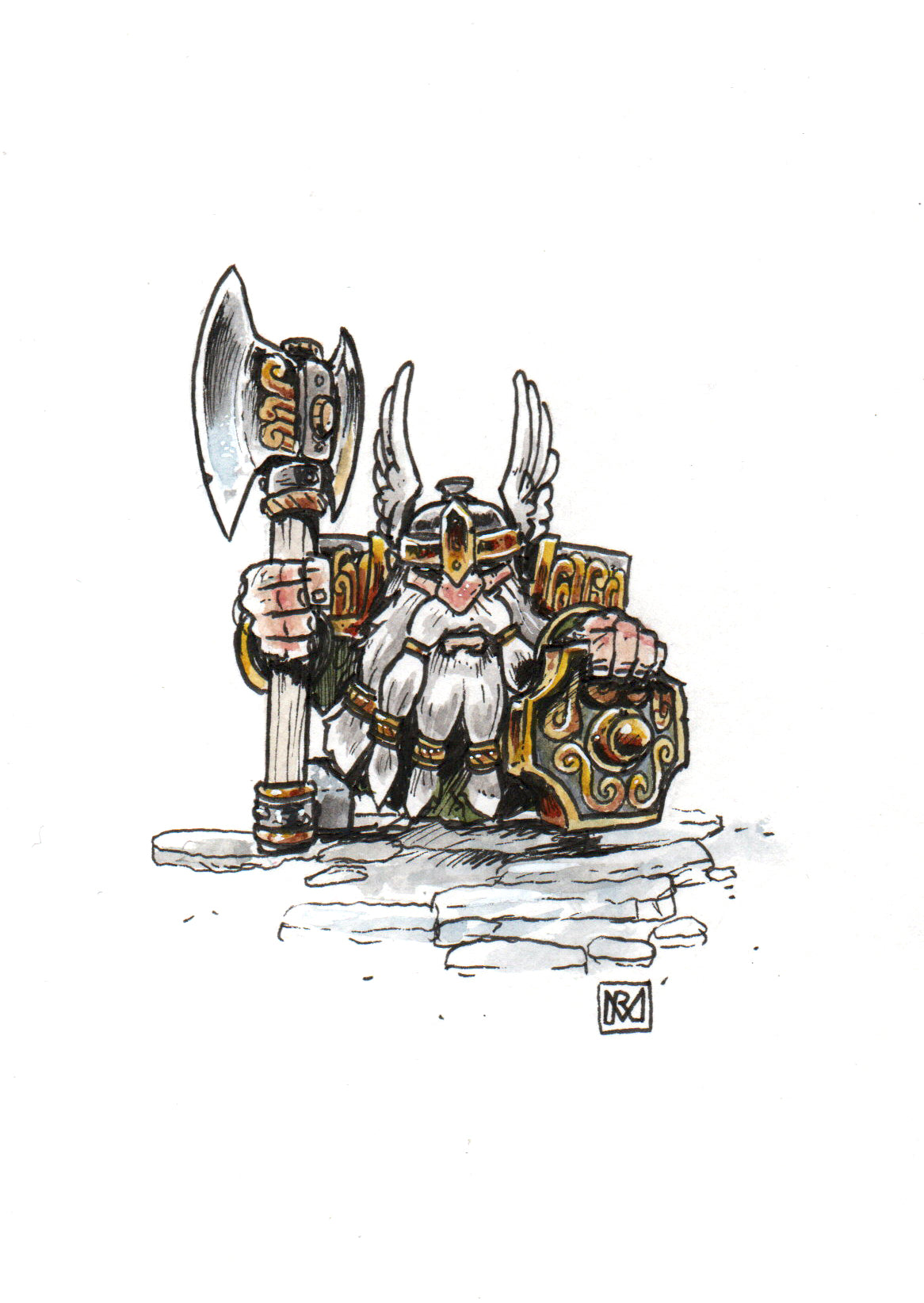 Unreasonable Dwarf - A6/4x6" Colour print