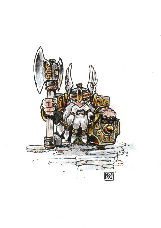 Unreasonable Dwarf - A6/4x6" Colour print