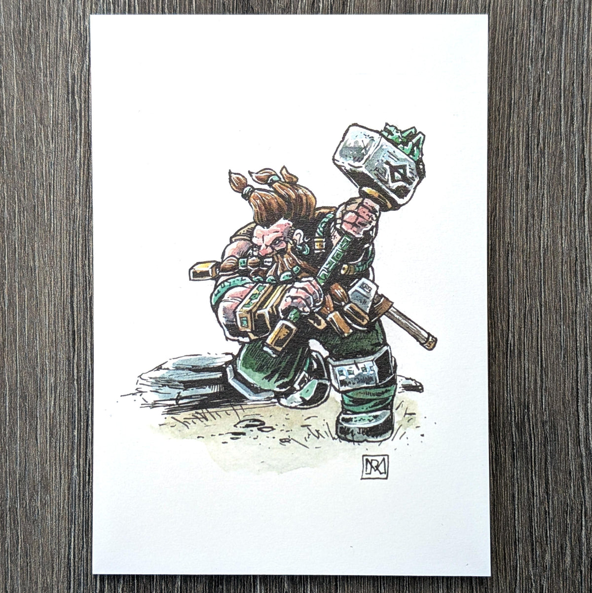 Jade Dwarf - A6 Colour print
