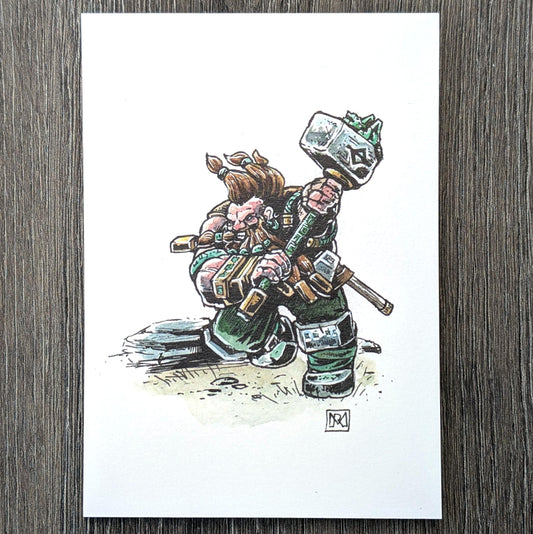 Jade Dwarf - A6 Colour print