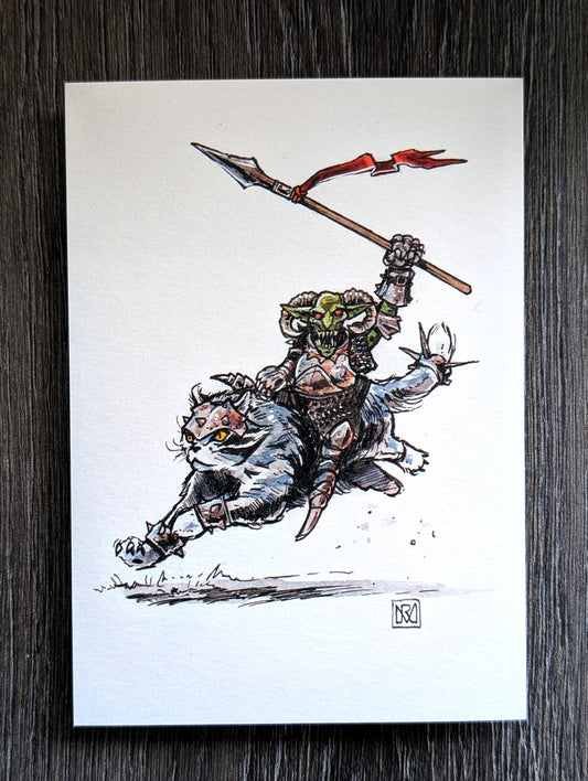 Goblin 'Catalier' - A6/4x6" Colour print