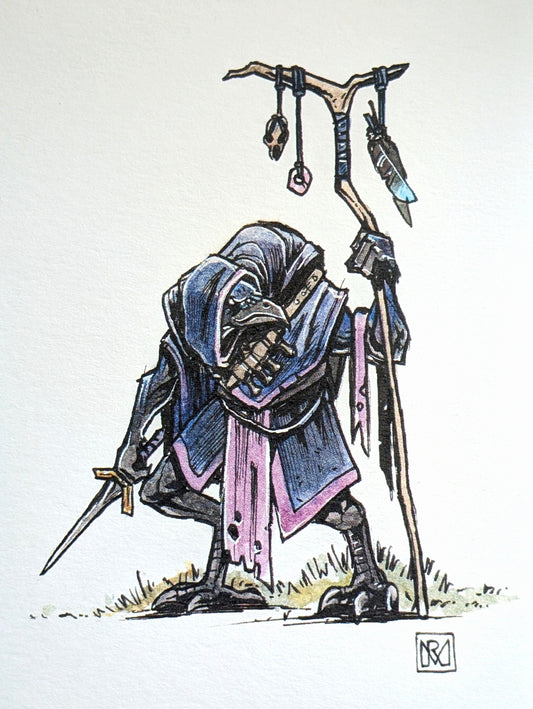 Kenku - A6/4x6" Colour print