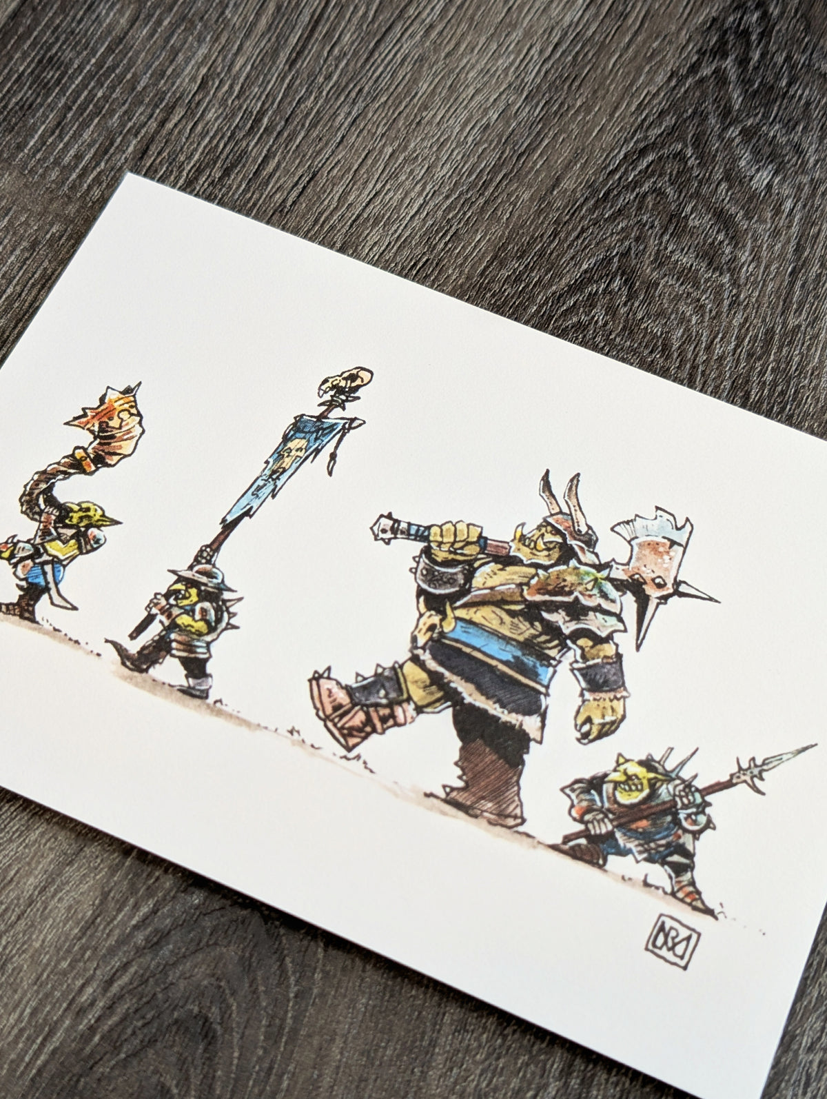 Entourage - Colour print, 2 sizes available