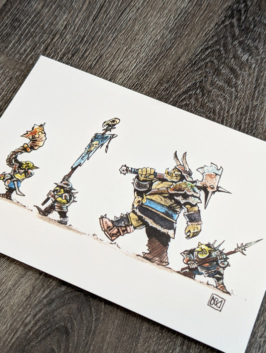 Entourage - Colour print, 2 sizes available