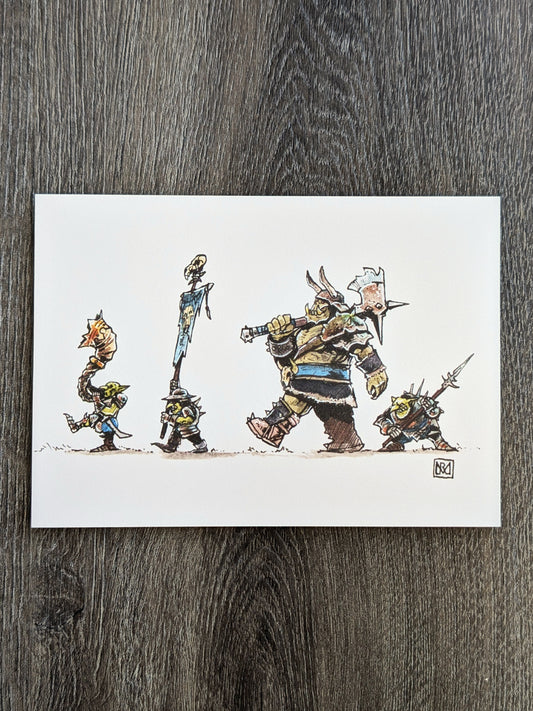 Entourage - Colour print, 2 sizes available