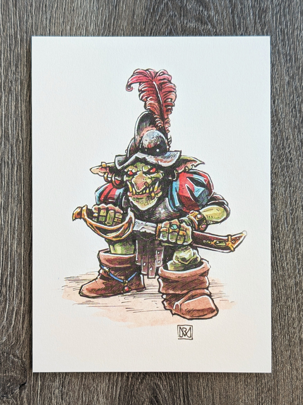 Bucaneer Goblin - A6/4x6" Colour print